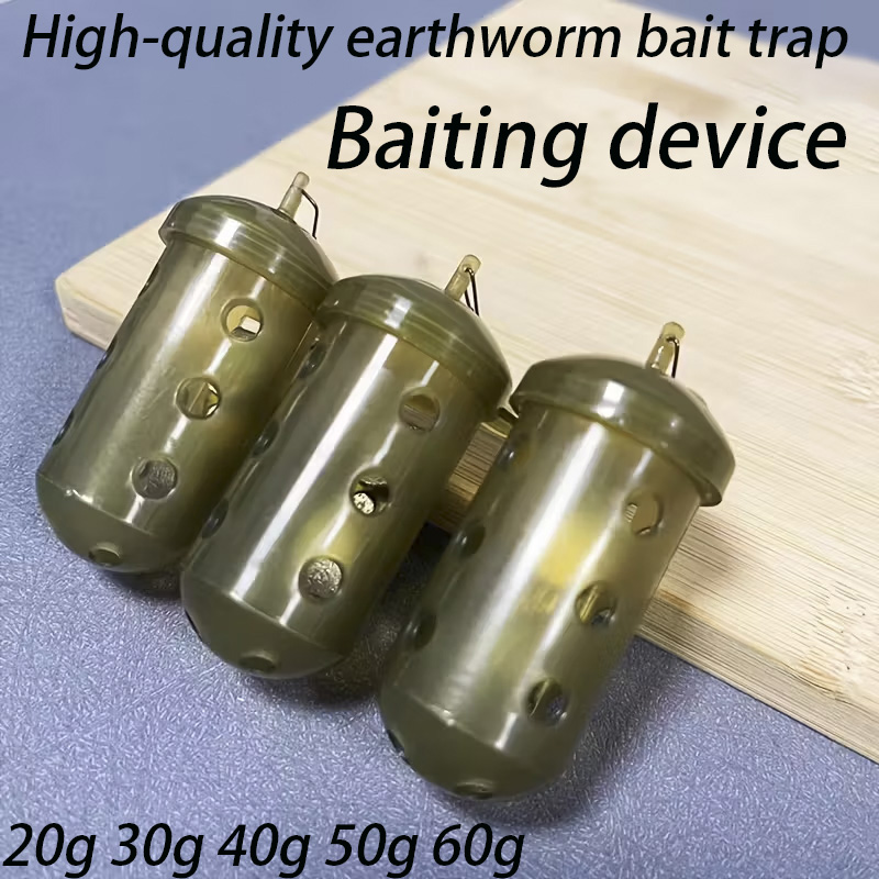 Fishing Equipment Ebay - Kandang Umpan Pancing Silinder, Lubang Ventilasi