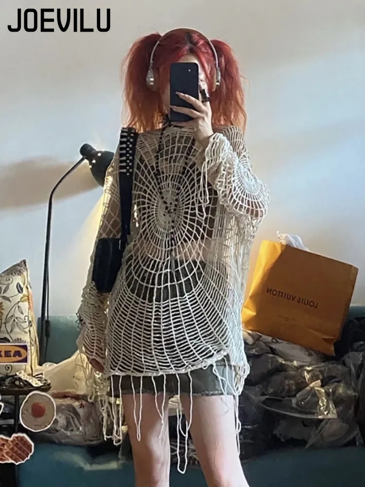 Fishing Equipment Net - JOEVILU atasan rajut bertudung wanita, sweater
