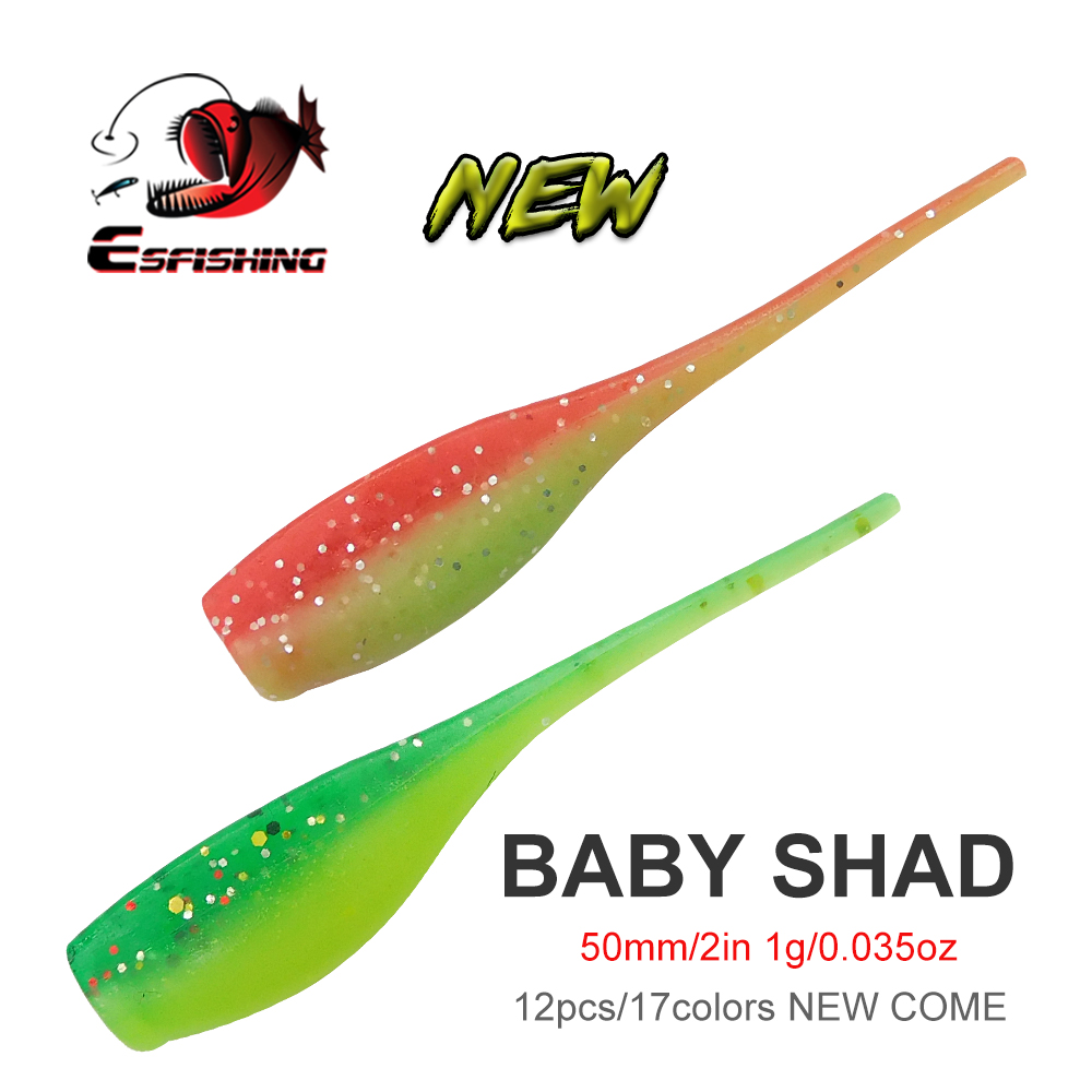 Fishing Equipment Ebay - Umpan Lunak ESFISHING Baby Shad 50mm,