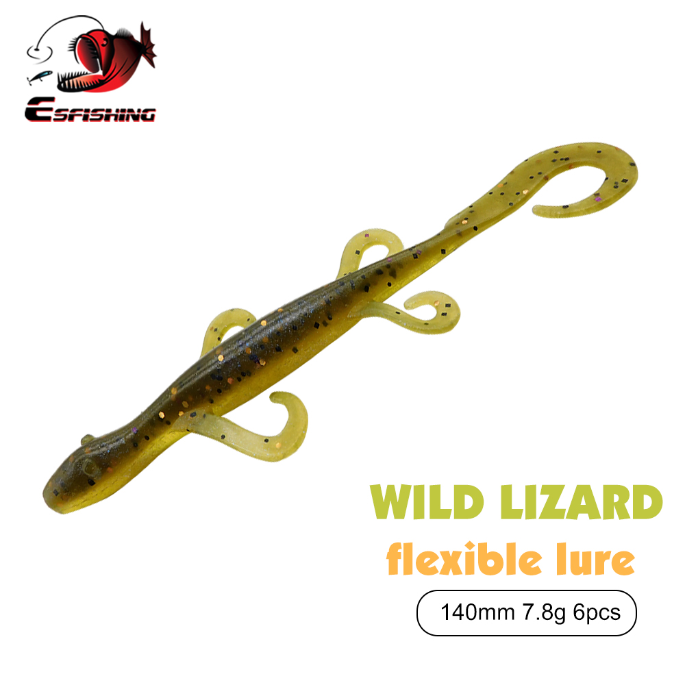 Fishing Equipment Ebay - Umpan Pancing ESFISHING Wild Lizard 140mm