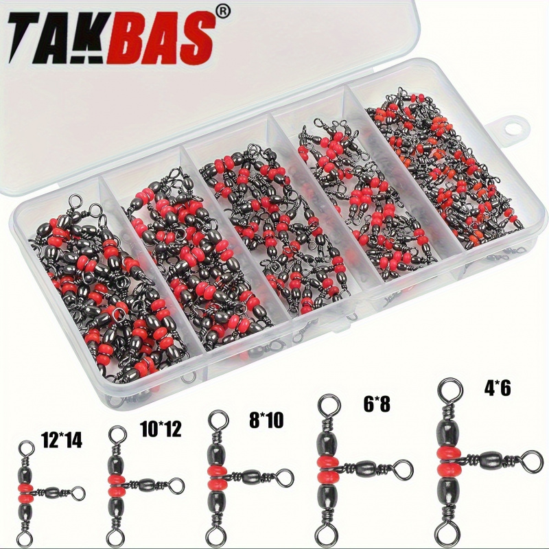 Fishing Equipment Set - Swivel Pancing 3 Arah, Dikemas dalam