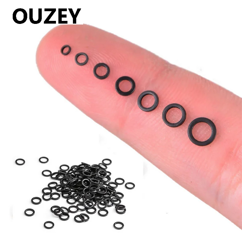 OUZEY 100 Buah Cincin Rig Kone - Fishing Equipment Cheap ulasan dan harga