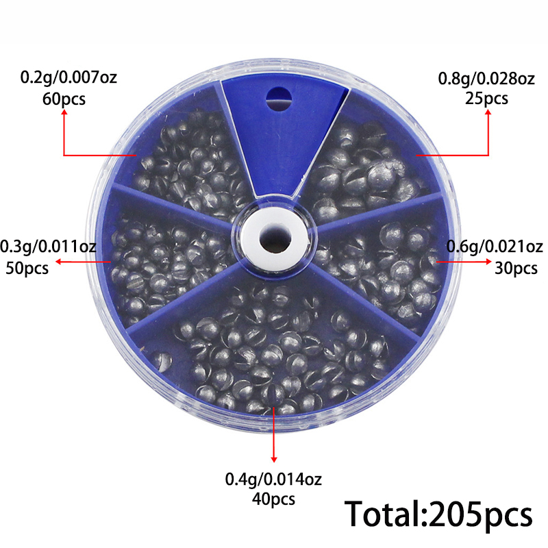 205 Buah Pemberat Pancing, 5 U - Fishing Equipment Set ulasan dan harga