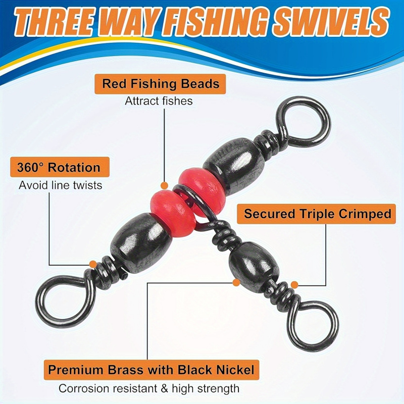 Swivel Pancing 3 Arah, Dikemas - Fishing Equipment Set ulasan dan harga